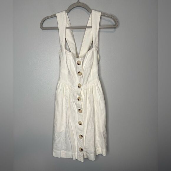 Free People Carolina Mini Dress in Ivory - Picture 3 of 5